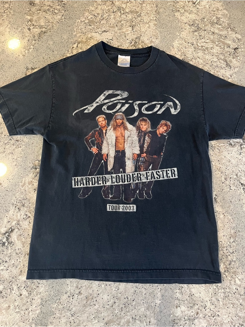 Poison Harder Louder Faster 2003 Tour Band Tee